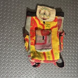 Multicolor Bohemian Backpack